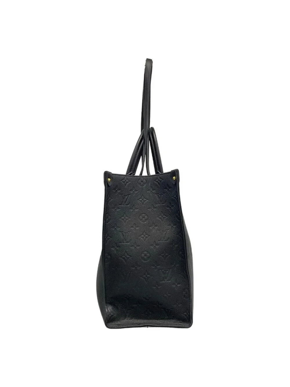Louis Vuitton Tote Monogram Empreinte On The Go GM Noir Leather Cowhide